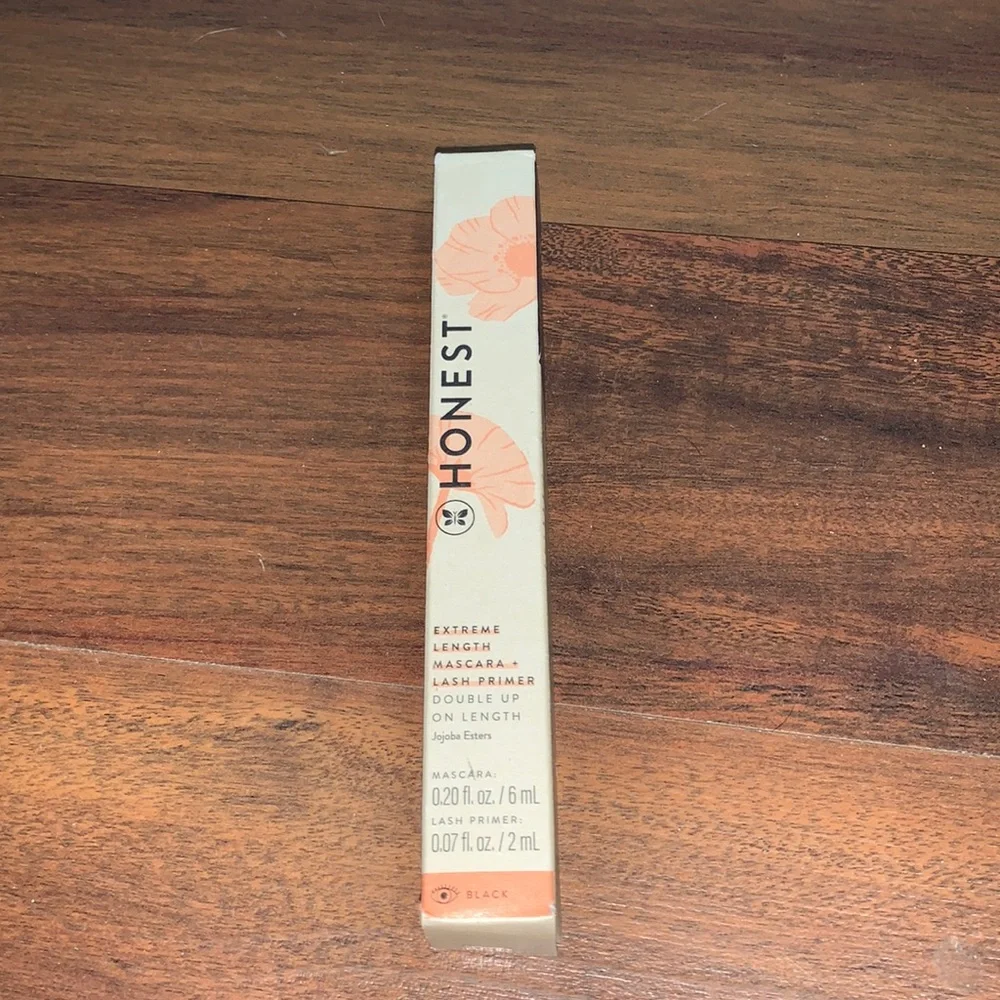 Honest Beauty 2-in-1 Extreme Length Mascara + Lash Primer NIB Clean Beauty